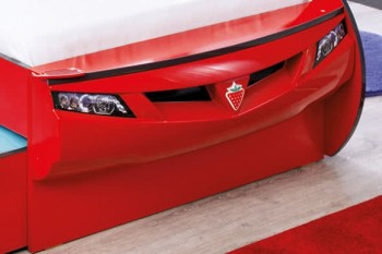 CARBED Кровать-машина Coupe с выдвижной кроватью Red 20.03.1306.00 в Агролесе - agroles.mebel54.com | фото