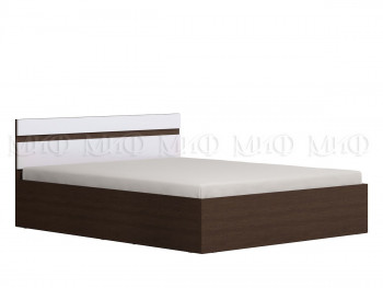 Ким кровать с подъемным механизмом 1,4 (Венге/белый глянец) в Агролесе - agroles.mebel54.com | фото
