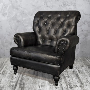 Кресло кожаное Лофт Аристократ в Агролесе - agroles.mebel54.com | фото