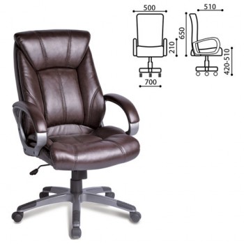Кресло офисное BRABIX Maestro EX-506 (коричневый) в Агролесе - agroles.mebel54.com | фото
