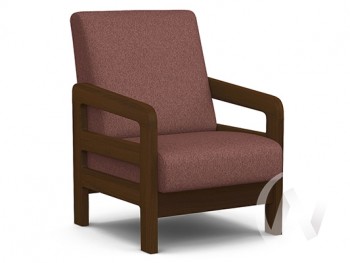 Кресло отдыха Вега-34 (орех лак/UNO BERRY) в Агролесе - agroles.mebel54.com | фото