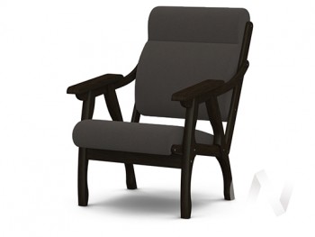 Кресло Вега-10 (венге лак/ULTRA GRAFIT) в Агролесе - agroles.mebel54.com | фото