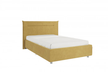 Кровать 1,2 Альба с основанием (Медовый велюр) в Агролесе - agroles.mebel54.com | фото