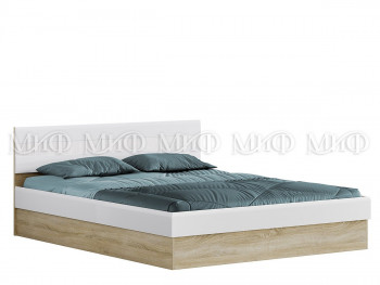 Кровать 1,4 спальня Фортуна (Дуб сонома/белый глянец) в Агролесе - agroles.mebel54.com | фото