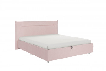Кровать 1,6 Альба (Нежно-розовый велюр/под-мех) в Агролесе - agroles.mebel54.com | фото