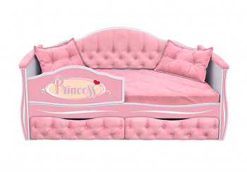 Кровать 160 серии Иллюзия 2 ящика 15 Бледно-розовый (подушки) в Агролесе - agroles.mebel54.com | фото