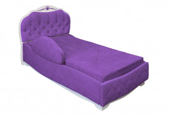 Кровать 190 Гармония Lux 32 Фиолетовый (мягкий бортик) в Агролесе - agroles.mebel54.com | фото