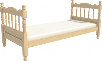 Кровать одинарная Аленка из массива сосны 800*1890 Сосна в Агролесе - agroles.mebel54.com | фото