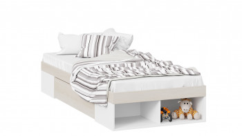 Кровать «Сканди» с ящиком Дуб Гарден/Белый в Агролесе - agroles.mebel54.com | фото
