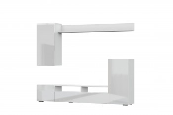 Мебель для гостиной МГС 4 (Белый/Белый глянец) в Агролесе - agroles.mebel54.com | фото