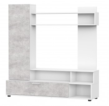 Мебель для гостиной "МГС 9" Белый / Цемент светлый в Агролесе - agroles.mebel54.com | фото