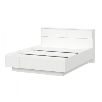 Модульная система "Одри" Кровать двойная (1,6х2,0) серия 3 Белый в Агролесе - agroles.mebel54.com | фото