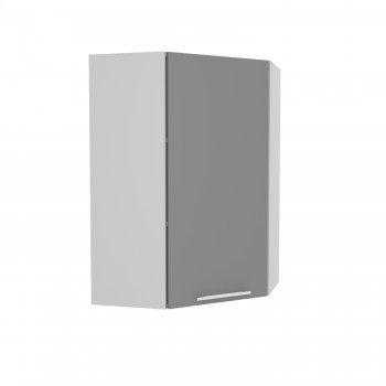 Ройс ВПУ 600 Шкаф верхний угловой высокий (Графит софт/корпус Серый) в Агролесе - agroles.mebel54.com | фото
