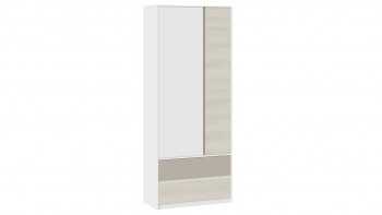 Шкаф для одежды комбинированный «Сканди» Дуб Гарден/Белый/Глиняный серый в Агролесе - agroles.mebel54.com | фото