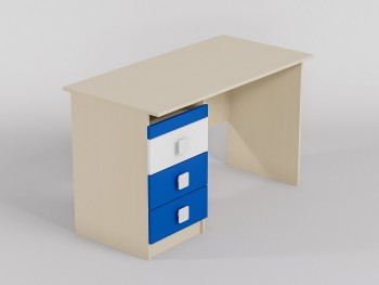 Стол (прямая столешница) Скай люкс (Синий/Белый/корпус Клен) в Агролесе - agroles.mebel54.com | фото