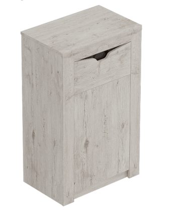 Тумба с дверцей и ящиком Соренто Дуб бонифаций/Кофе структурный матовый в Агролесе - agroles.mebel54.com | фото
